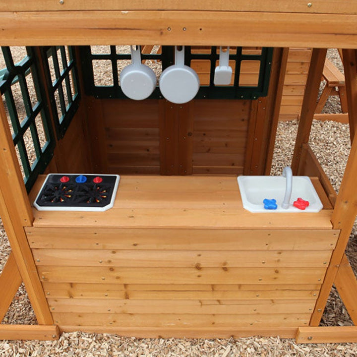 SwingsetPlus Paramount Wooden Swing Set / Playset