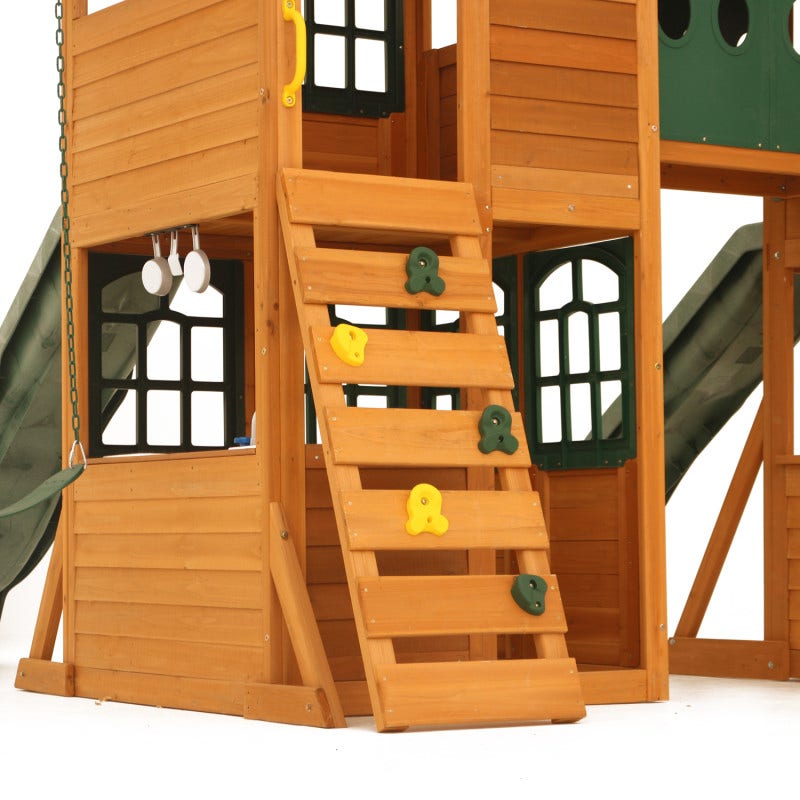 SwingsetPlus Paramount Wooden Swing Set / Playset