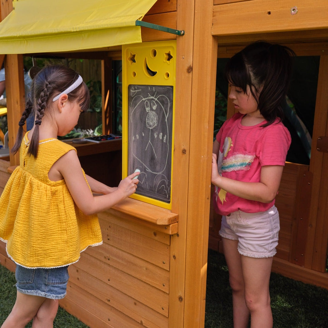 SwingsetPlus Bear Cave Lodge Swing Set - Installation Available