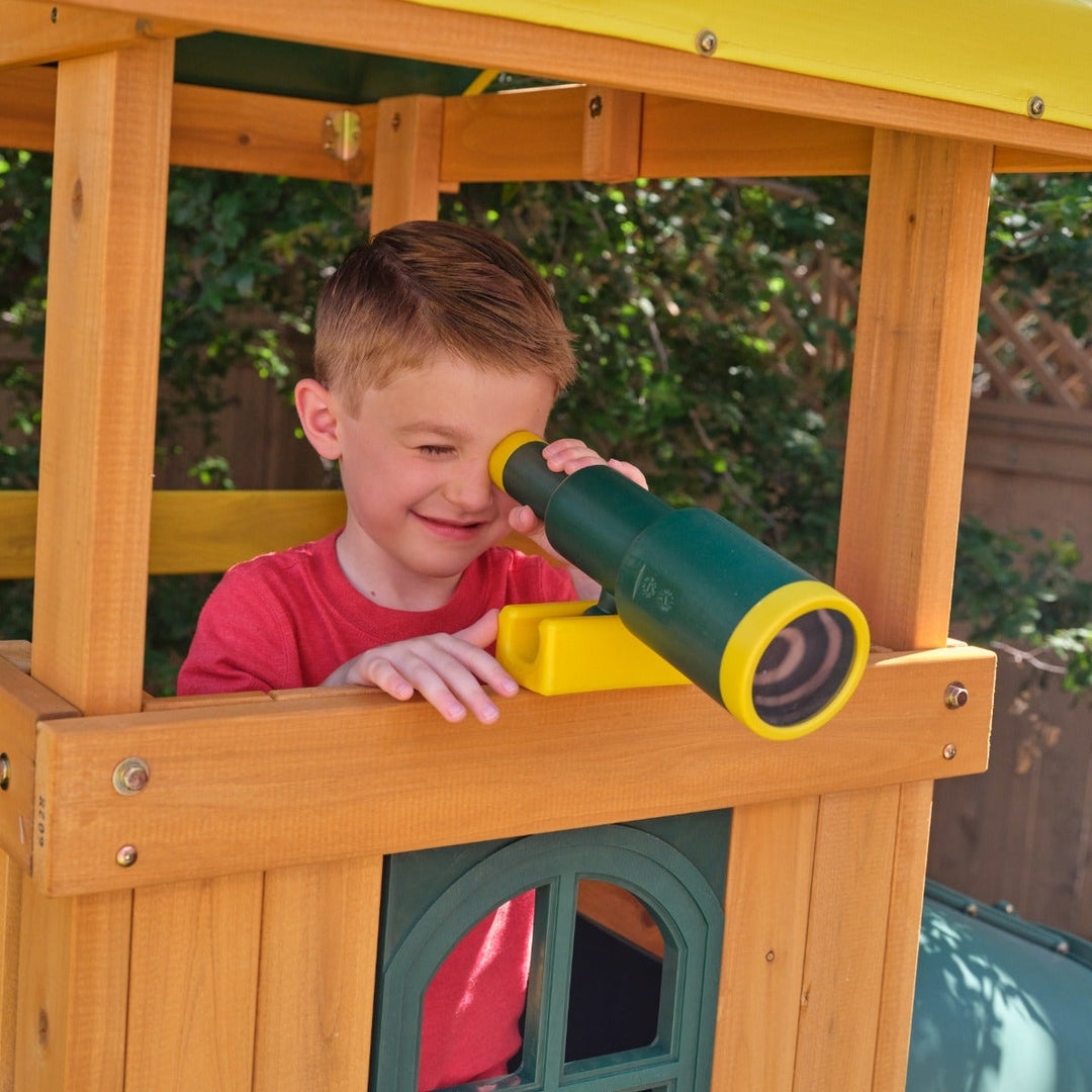 SwingsetPlus Bear Cave Lodge Swing Set - Installation Available