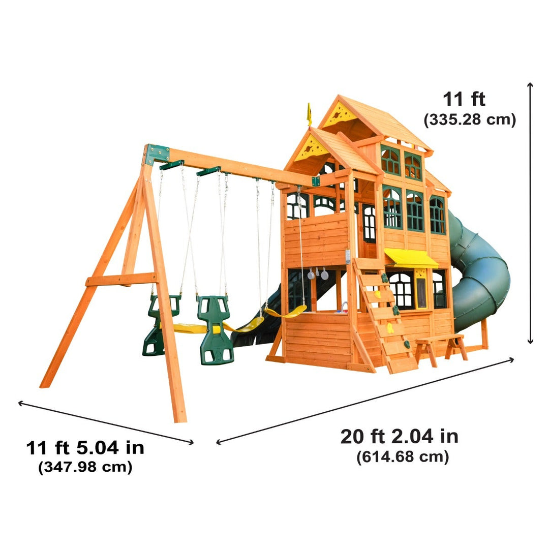 SwingsetPlus Falcon Ridge Swing Set - Installation Available