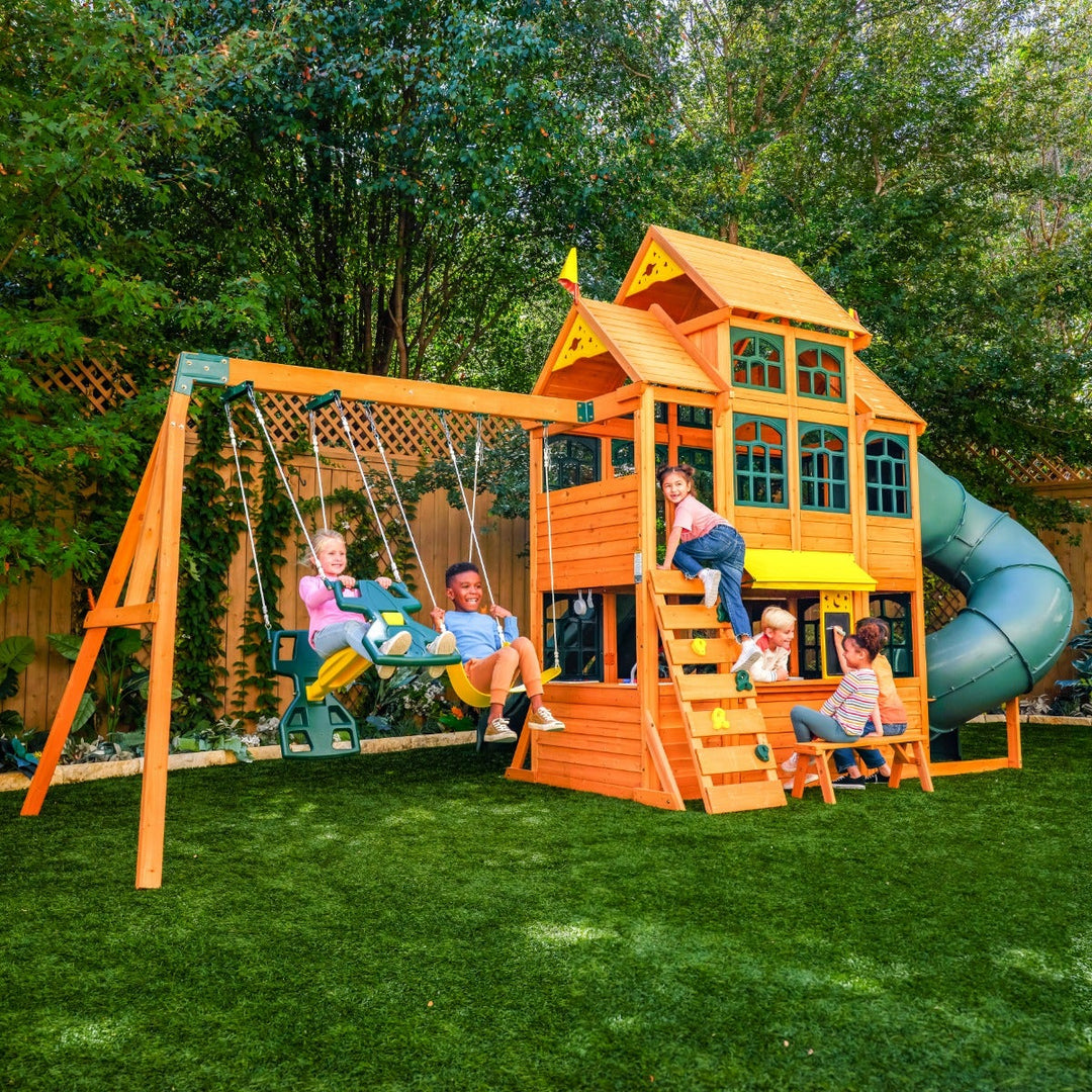 SwingsetPlus Falcon Ridge Swing Set - Installation Available