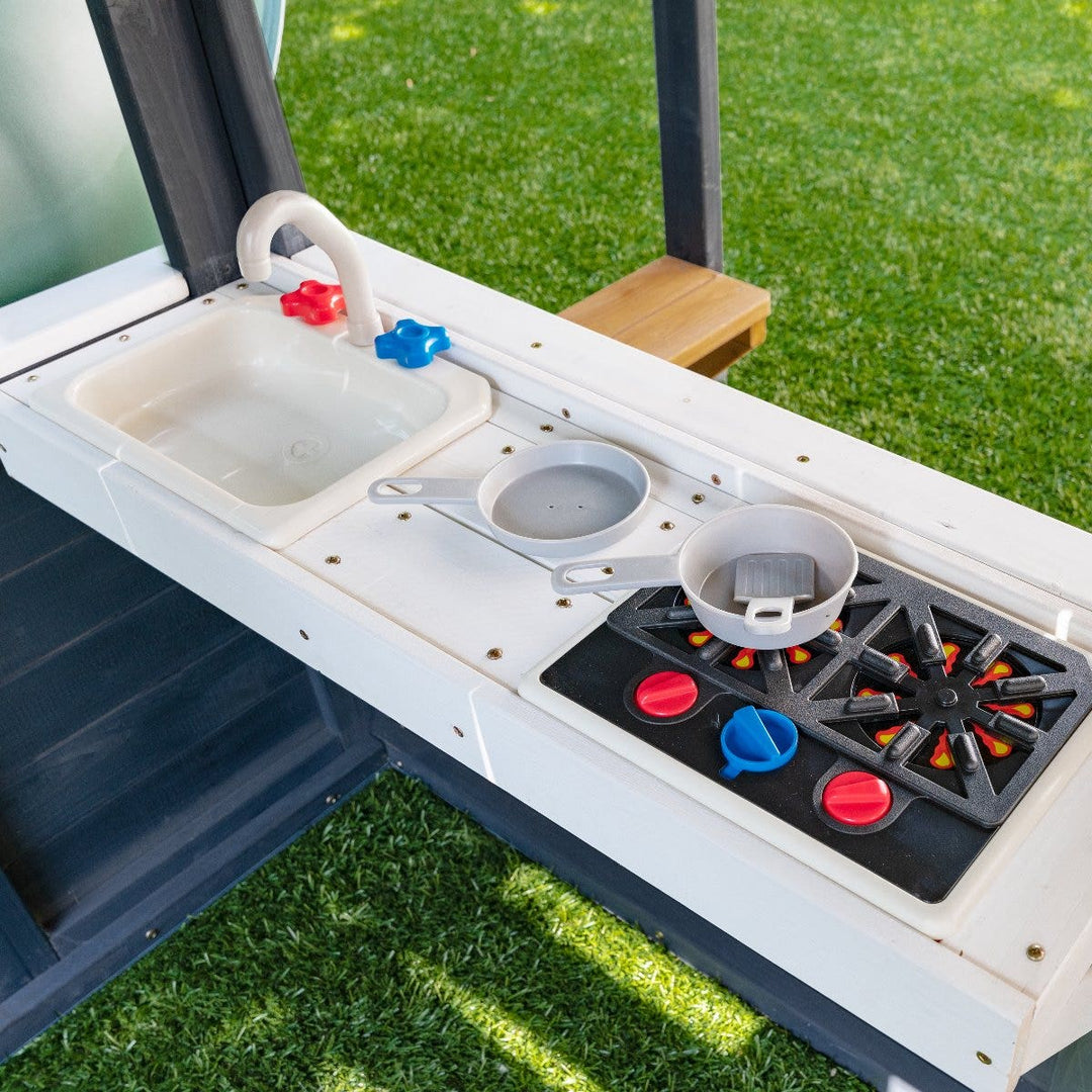 SwingsetPlus Cozy Escape Playhouse - Navy - Installation Available