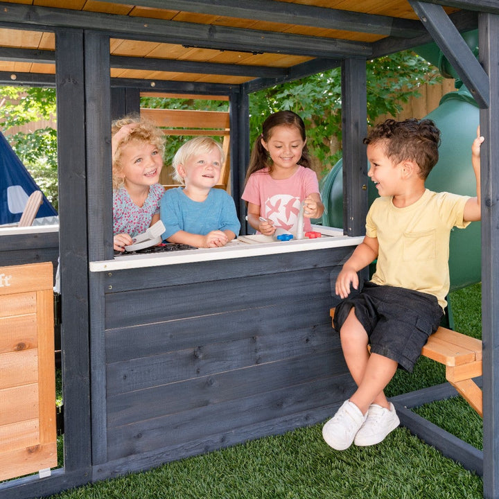 SwingsetPlus Cozy Escape Playhouse - Navy - Installation Available