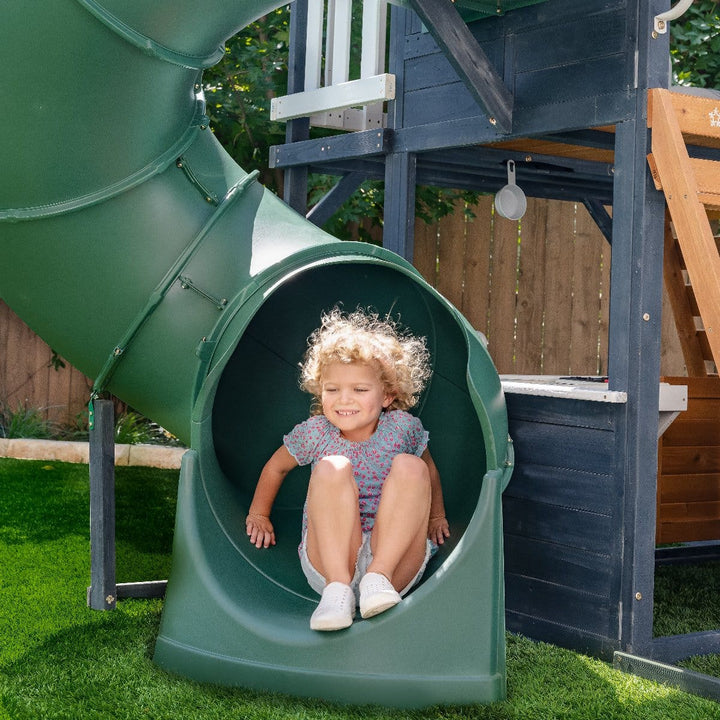 SwingsetPlus Cozy Escape Playhouse - Navy - Installation Available