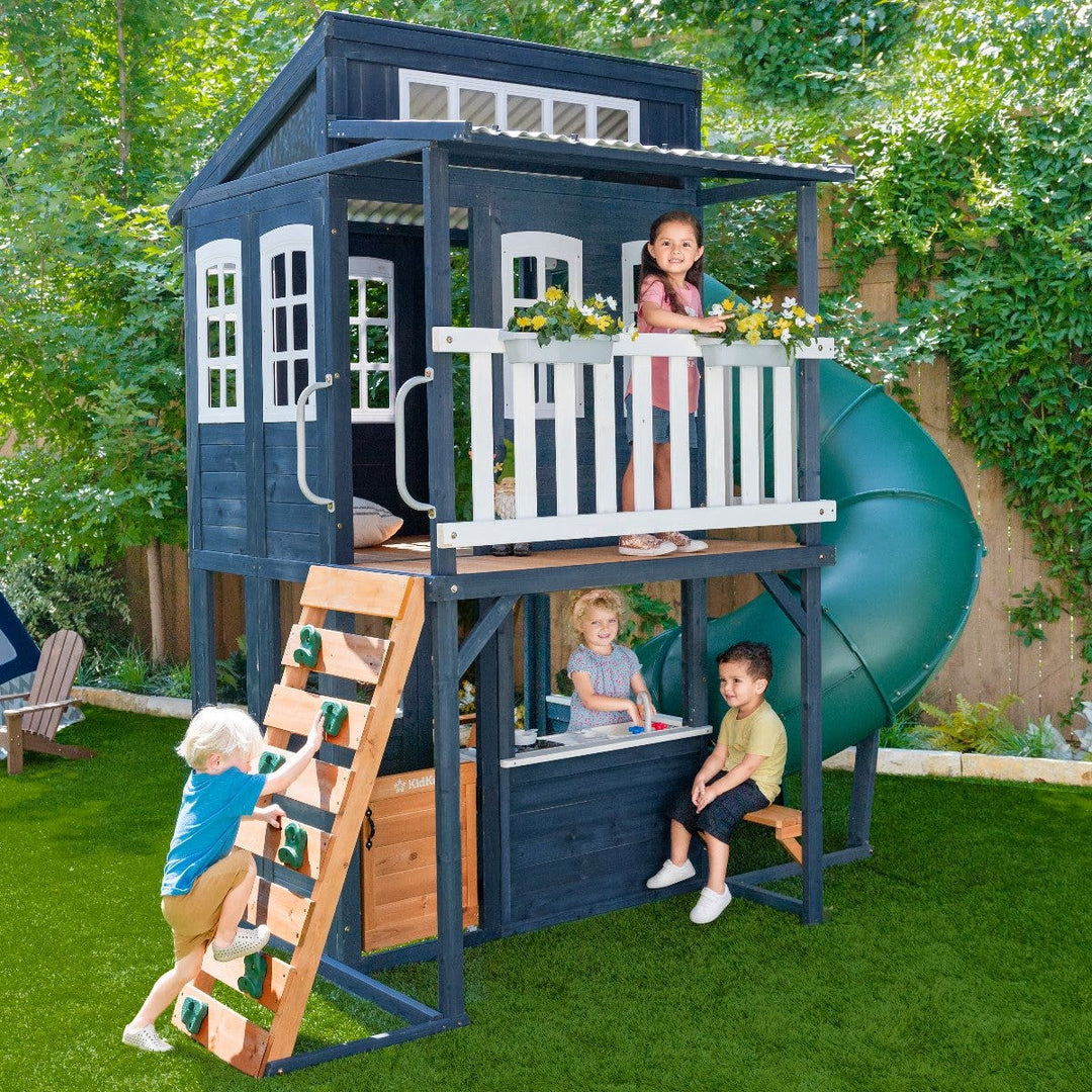 SwingsetPlus Cozy Escape Playhouse - Navy - Installation Available