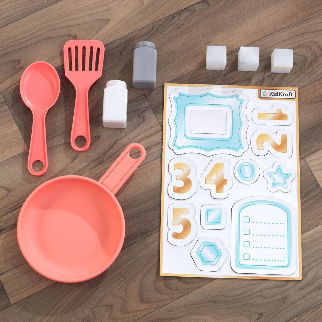 SwingsetPlus Mosaic Magnetic Play Kitchen with EZ Kraft Assembly™ - Coral