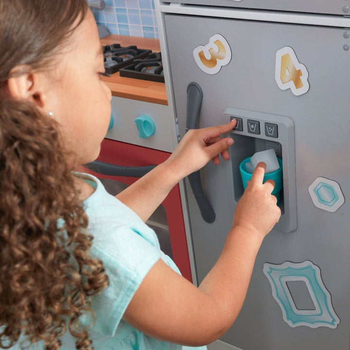 SwingsetPlus Mosaic Magnetic Play Kitchen with EZ Kraft Assembly™ - Coral