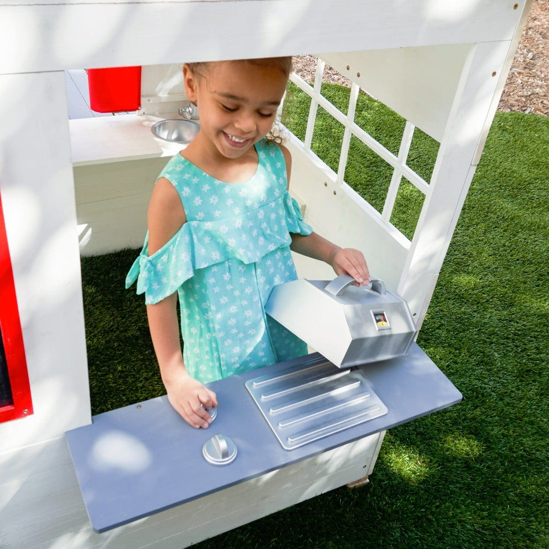 SwingsetPlus Modern Outdoor Playhouse - White