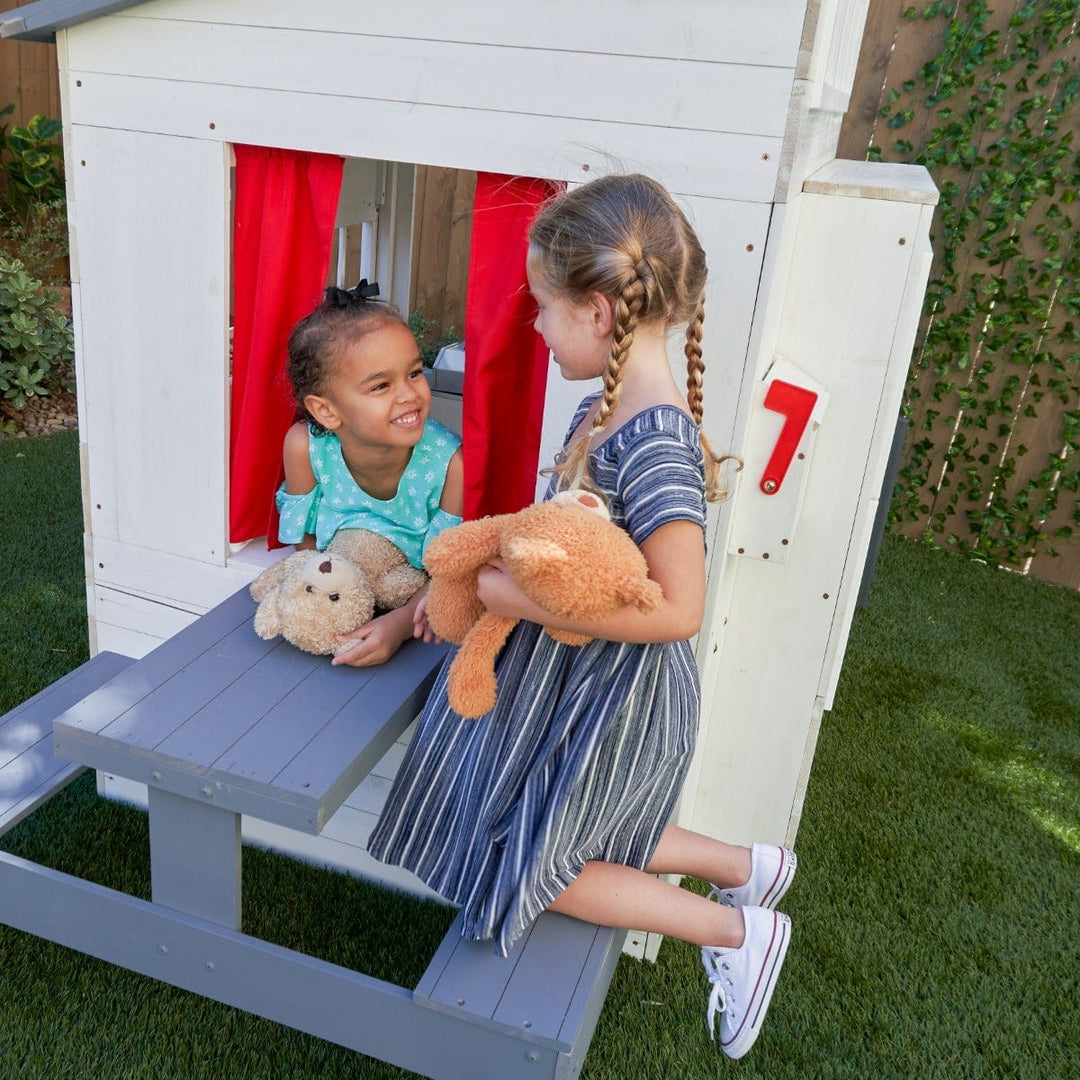 SwingsetPlus Modern Outdoor Playhouse - White