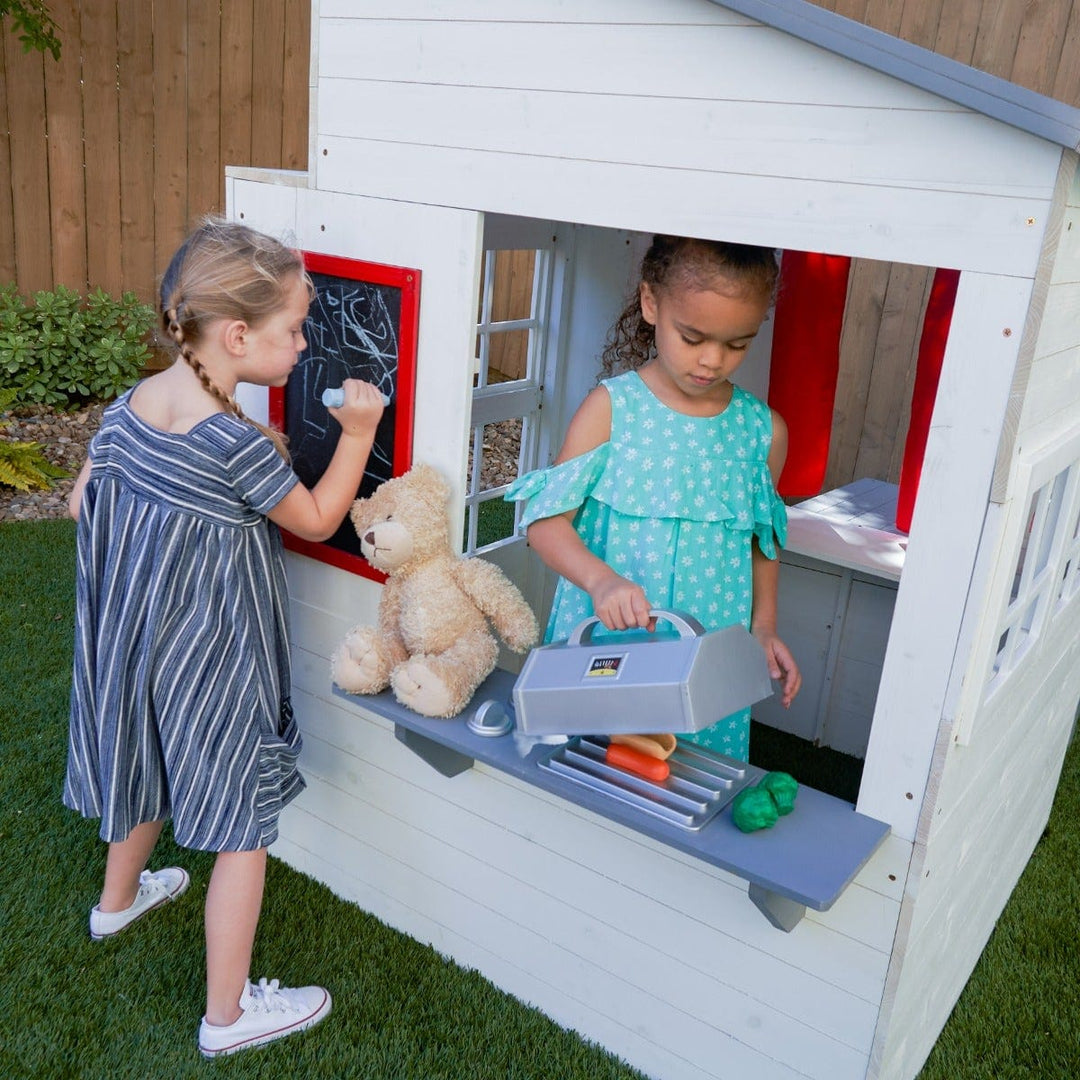 SwingsetPlus Modern Outdoor Playhouse - White