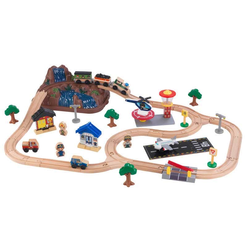 SwingsetPlus Bucket Top Mountain Train Set