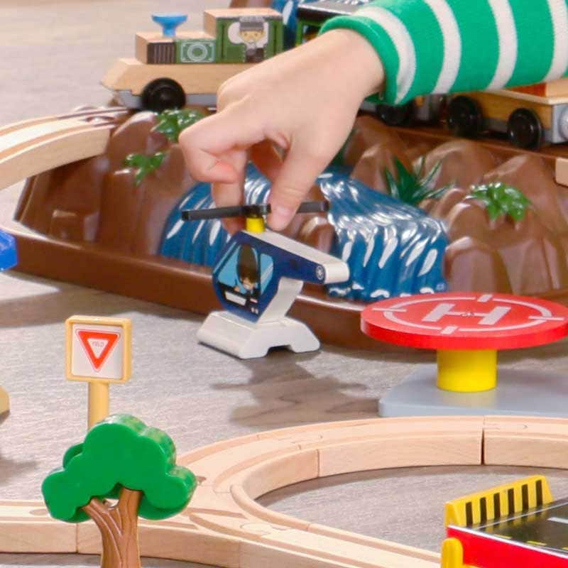 SwingsetPlus Bucket Top Mountain Train Set