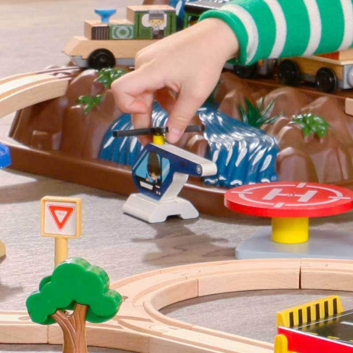 SwingsetPlus Bucket Top Mountain Train Set