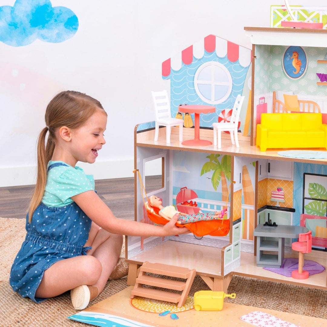 SwingsetPlus Ferris Wheel Fun Beach House Dollhouse