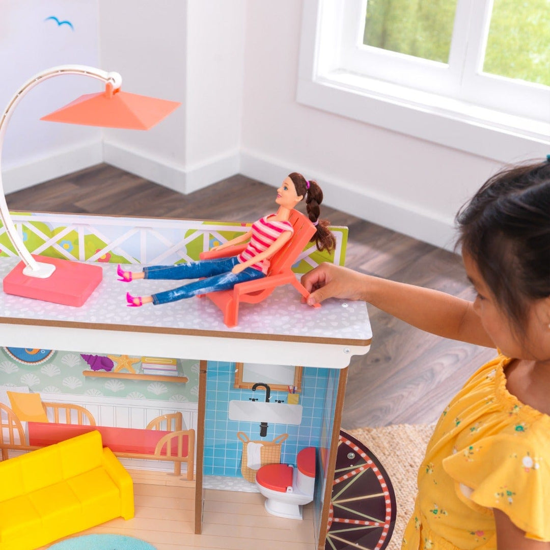 SwingsetPlus Ferris Wheel Fun Beach House Dollhouse