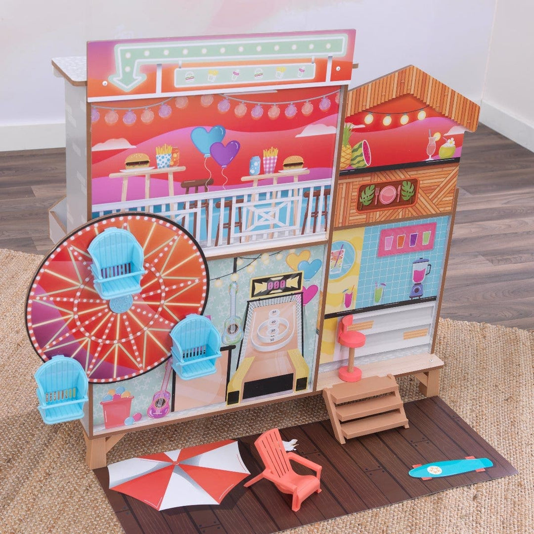 SwingsetPlus Ferris Wheel Fun Beach House Dollhouse