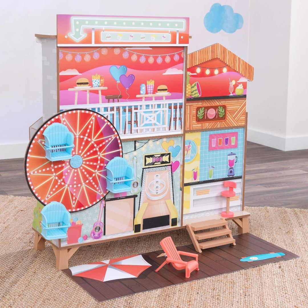 SwingsetPlus Ferris Wheel Fun Beach House Dollhouse