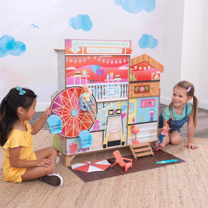 SwingsetPlus Ferris Wheel Fun Beach House Dollhouse