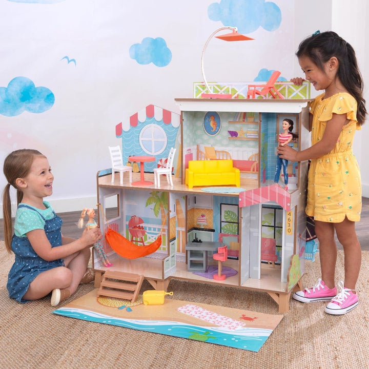 SwingsetPlus Ferris Wheel Fun Beach House Dollhouse
