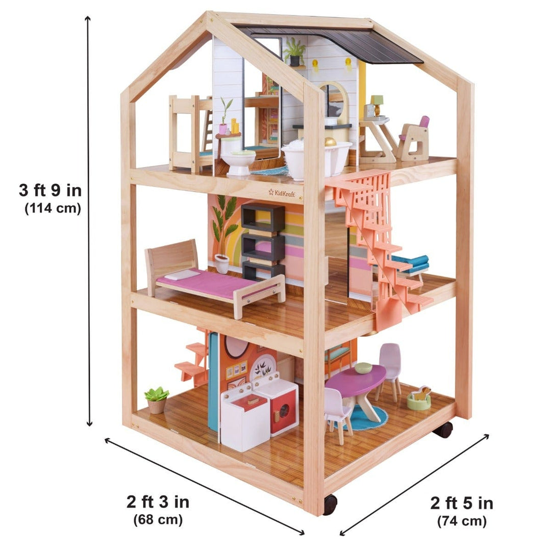 SwingsetPlus So Stylish Mansion Dollhouse - Boho Naturals