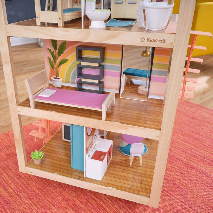 SwingsetPlus So Stylish Mansion Dollhouse - Boho Naturals