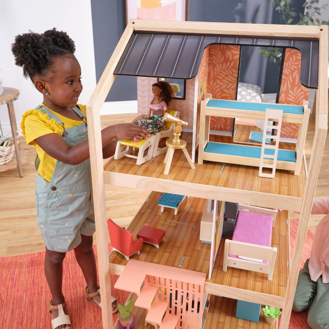 SwingsetPlus So Stylish Mansion Dollhouse - Boho Naturals