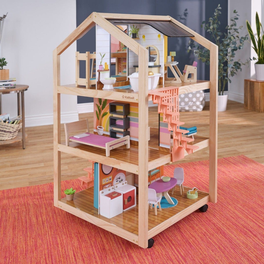 SwingsetPlus So Stylish Mansion Dollhouse - Boho Naturals