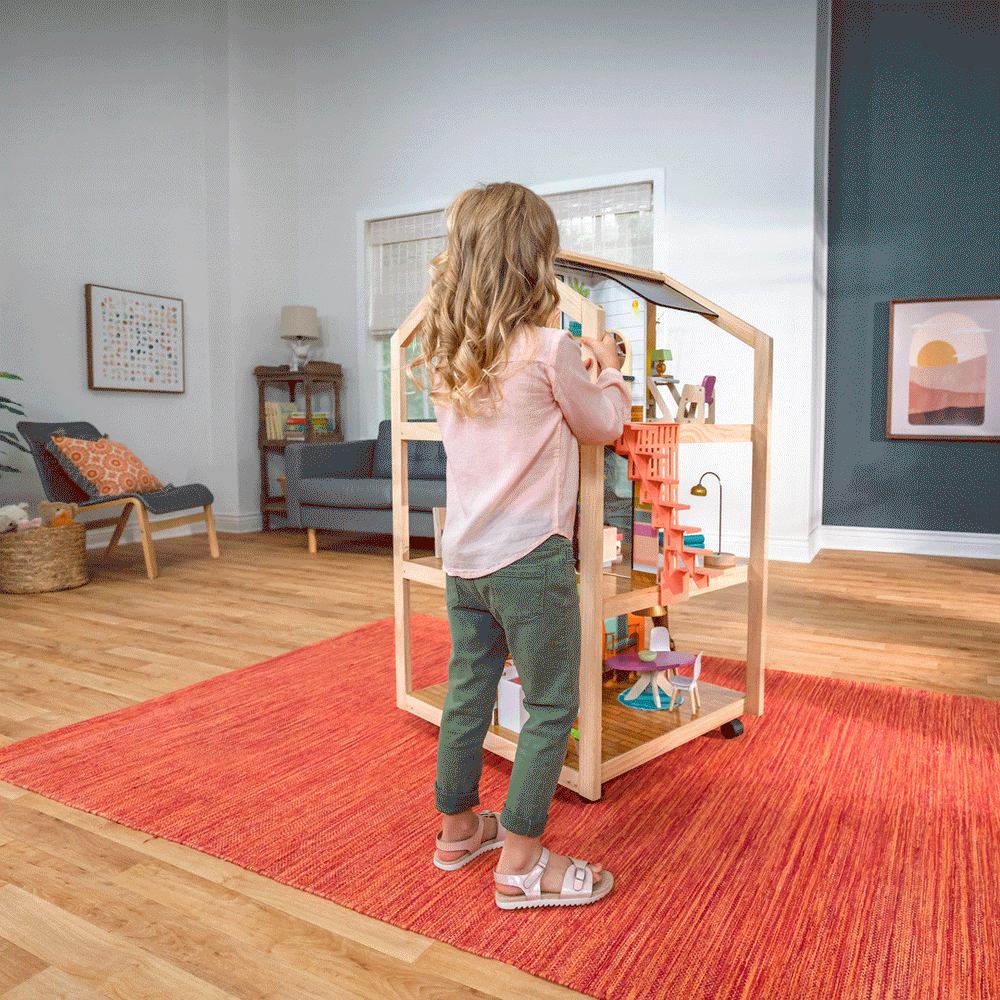 SwingsetPlus So Stylish Mansion Dollhouse - Boho Naturals