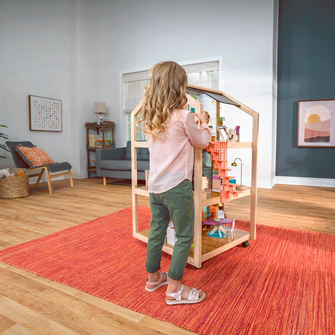 SwingsetPlus So Stylish Mansion Dollhouse - Boho Naturals