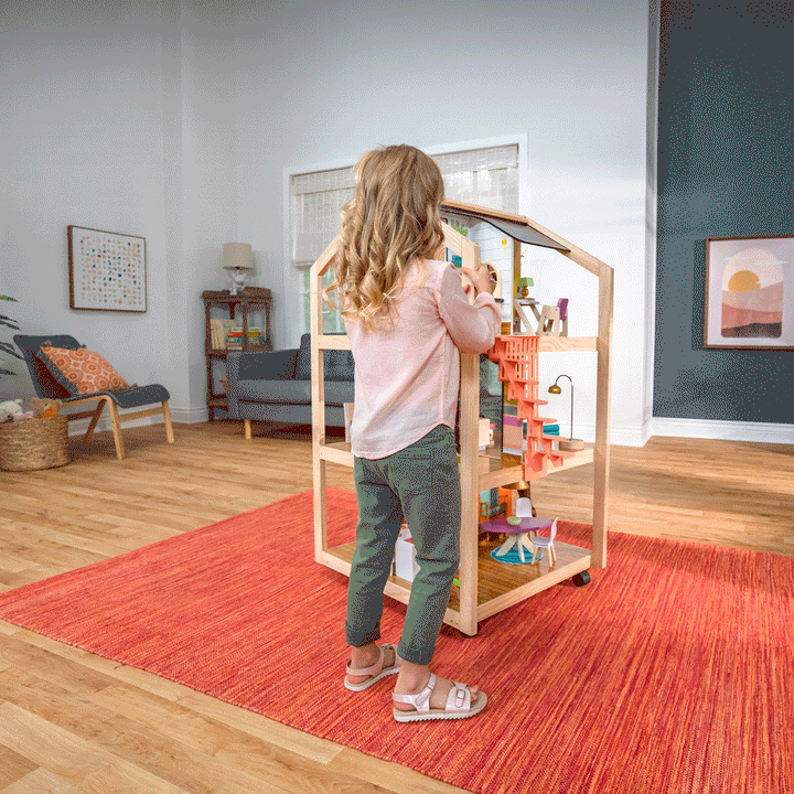 SwingsetPlus So Stylish Mansion Dollhouse - Boho Naturals