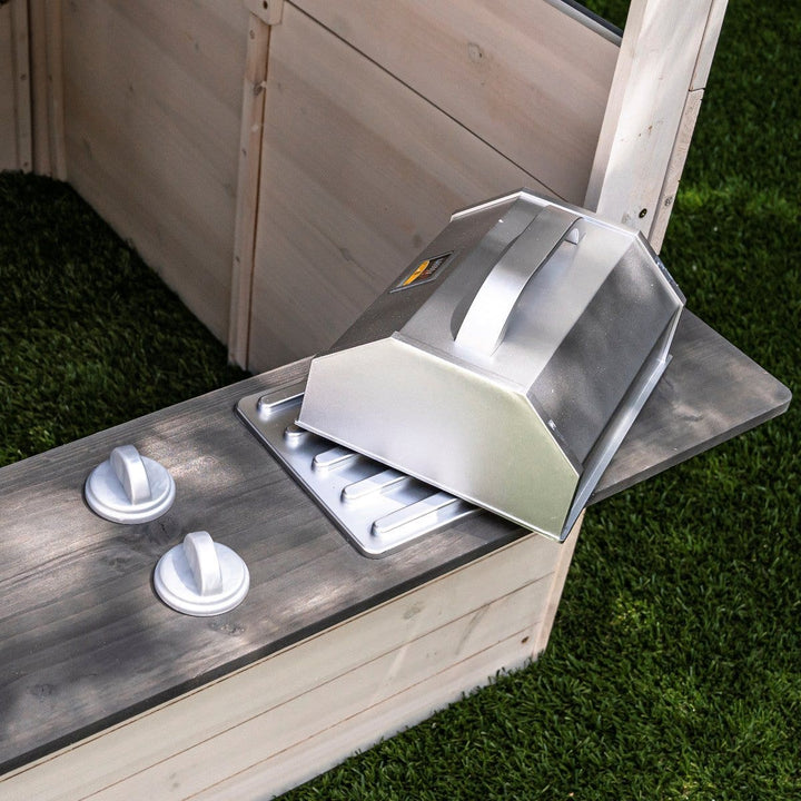 SwingsetPlus Modern Outdoor Playhouse - White & Raven