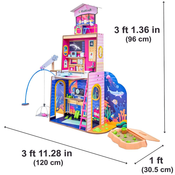 SwingsetPlus 2-in-1 Beach & Rescue Center Dollhouse