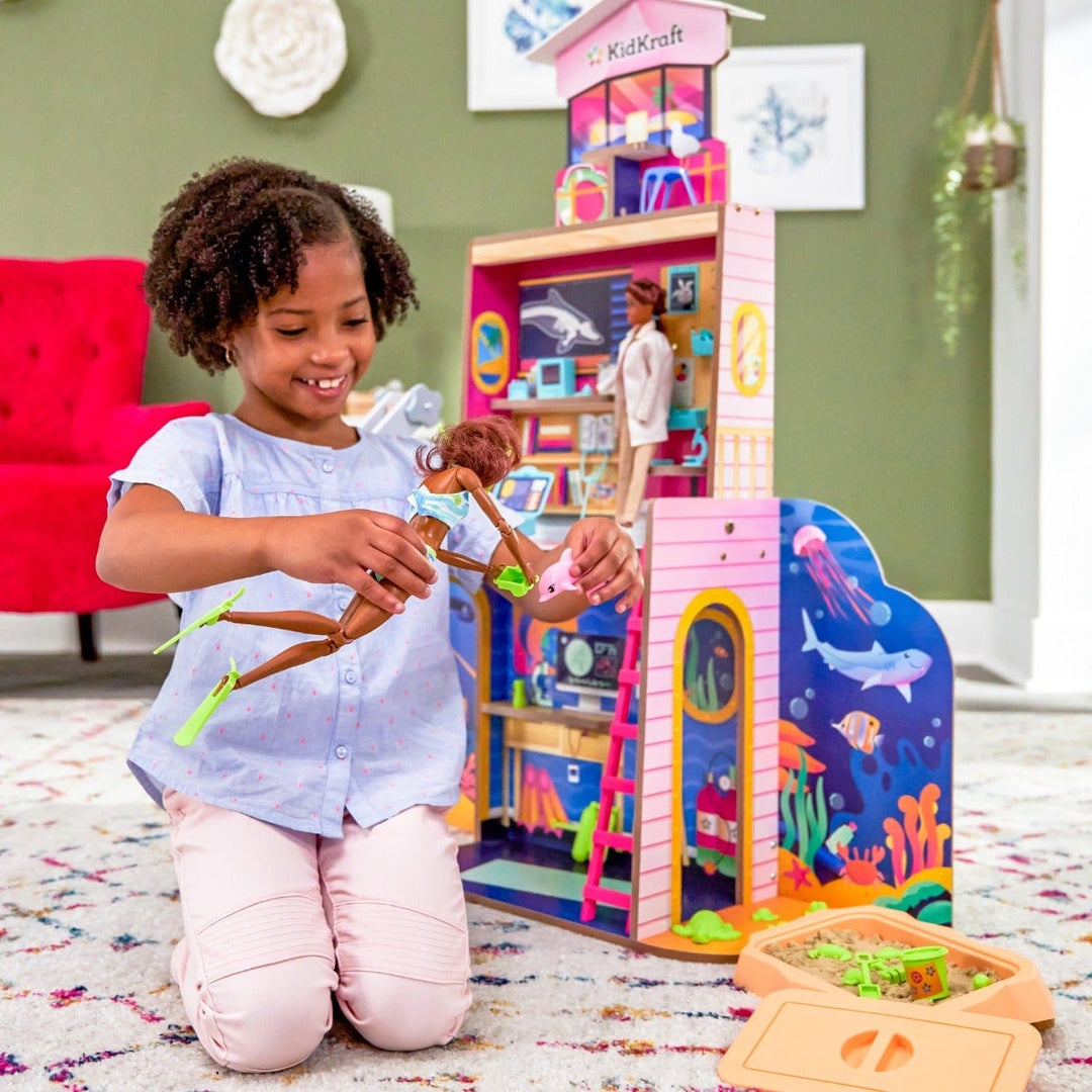 SwingsetPlus 2-in-1 Beach & Rescue Center Dollhouse