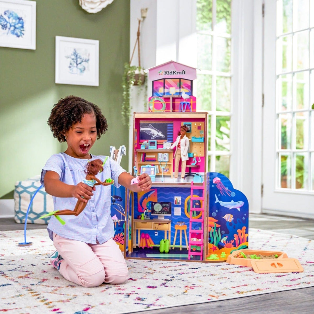 SwingsetPlus 2-in-1 Beach & Rescue Center Dollhouse