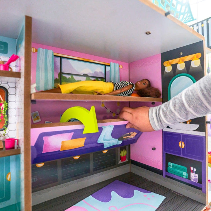 SwingsetPlus Glamp & Go 2-in-1 Doll Camper