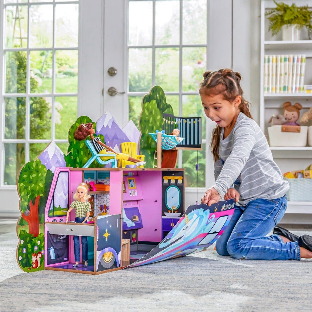 SwingsetPlus Glamp & Go 2-in-1 Doll Camper