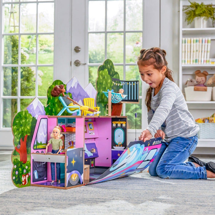 SwingsetPlus Glamp & Go 2-in-1 Doll Camper