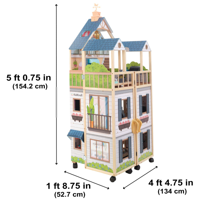 SwingsetPlus Secret Reveal Wooden Mansion Dollhouse