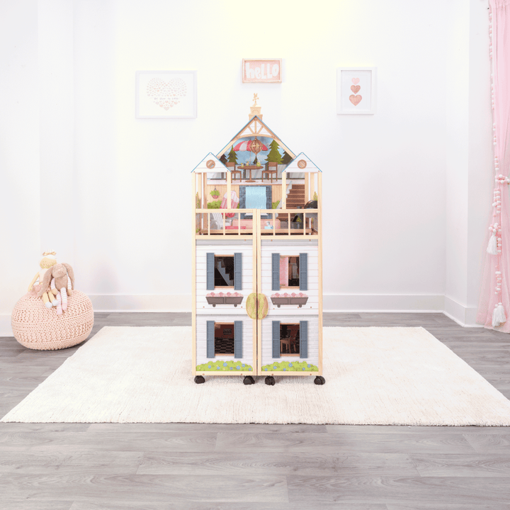 SwingsetPlus Secret Reveal Wooden Mansion Dollhouse