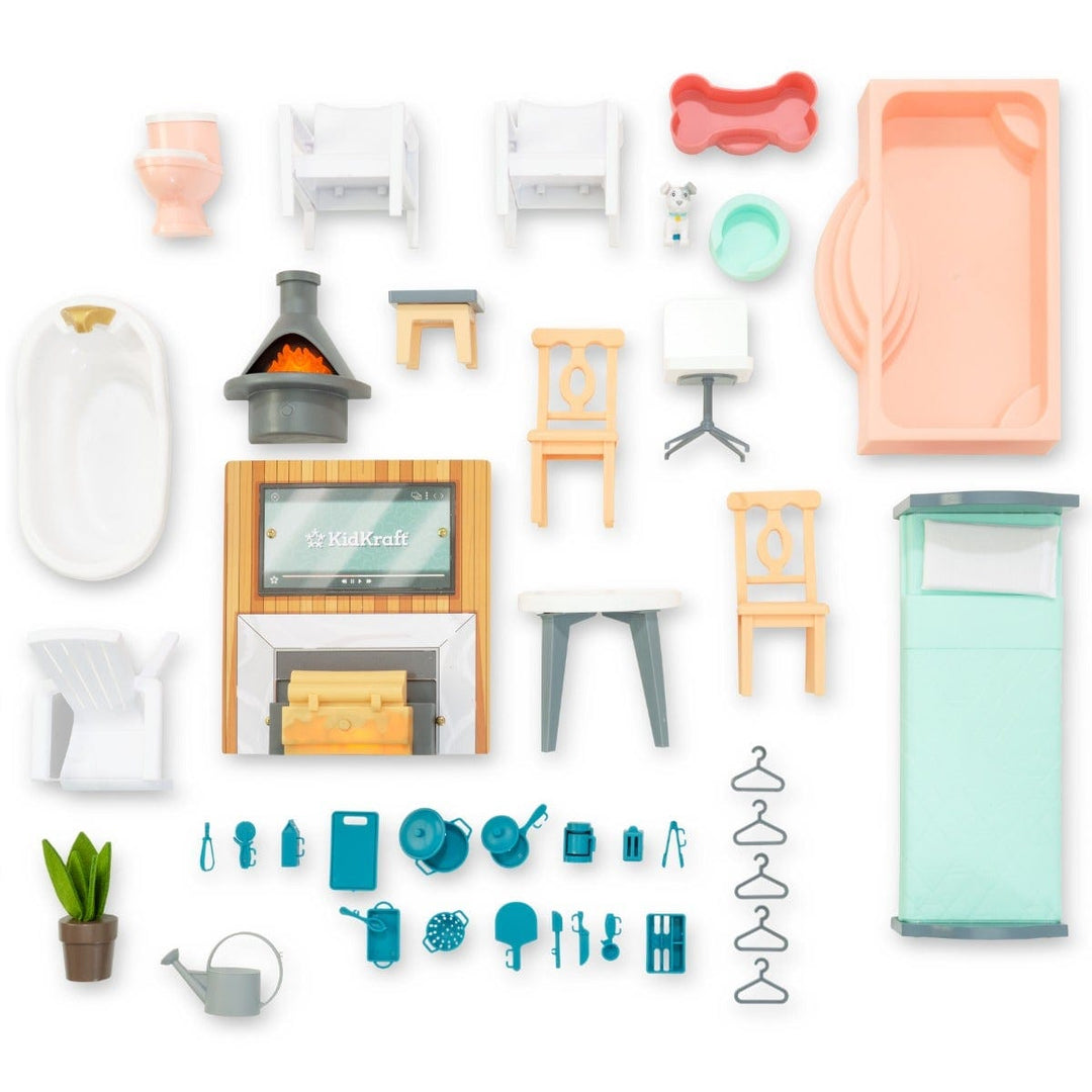 SwingsetPlus Secret Reveal Wooden Mansion Dollhouse