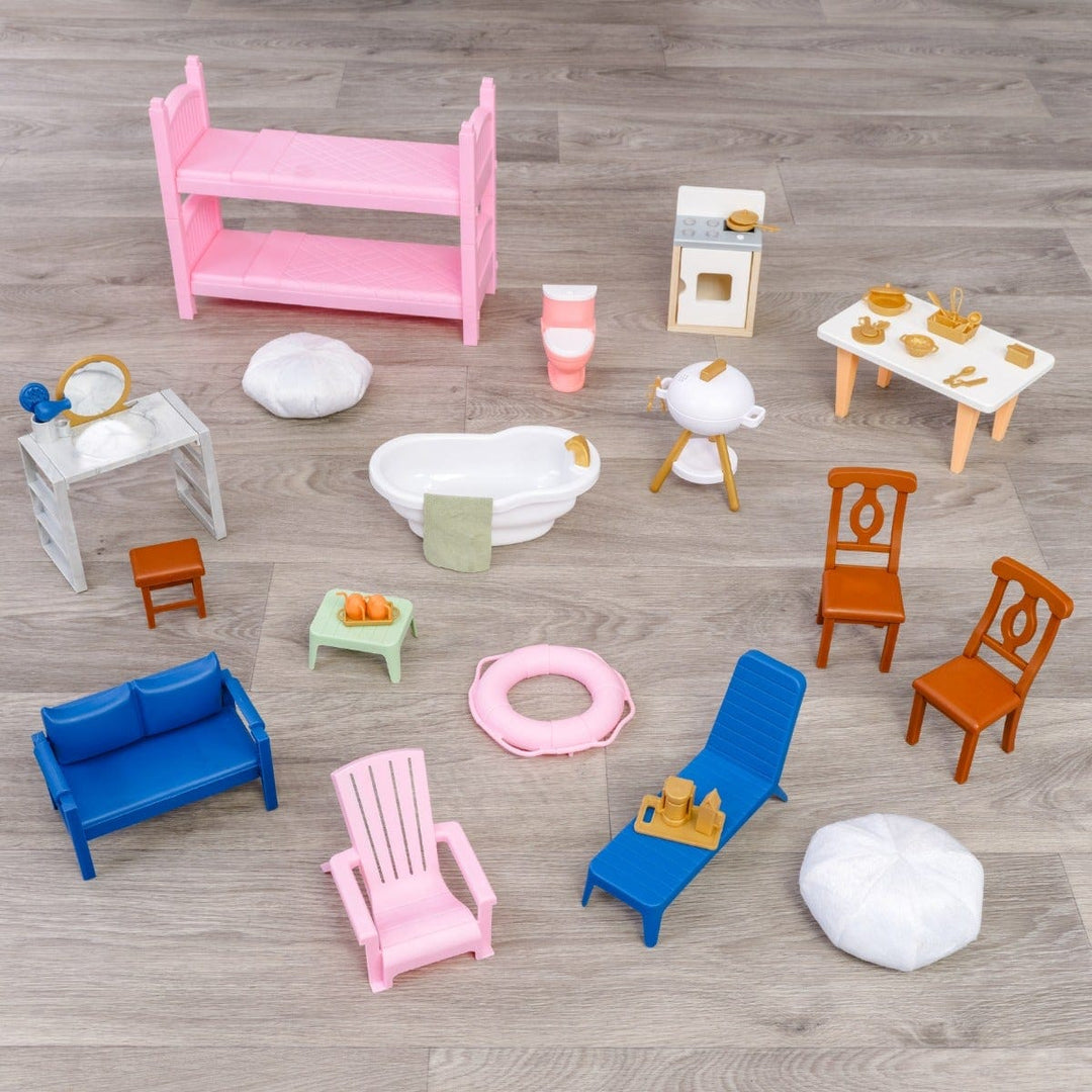 SwingsetPlus Hamptons Mansion & Pool House Dollhouse