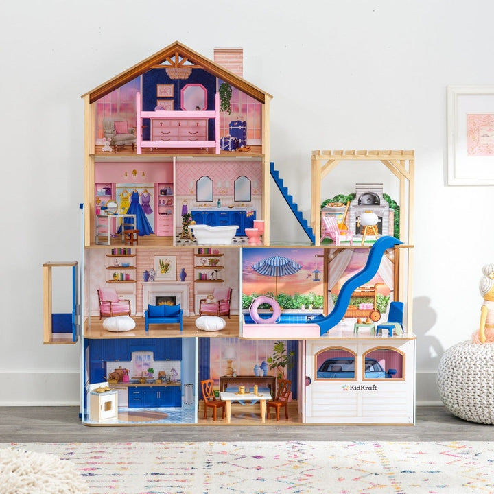 SwingsetPlus Hamptons Mansion & Pool House Dollhouse