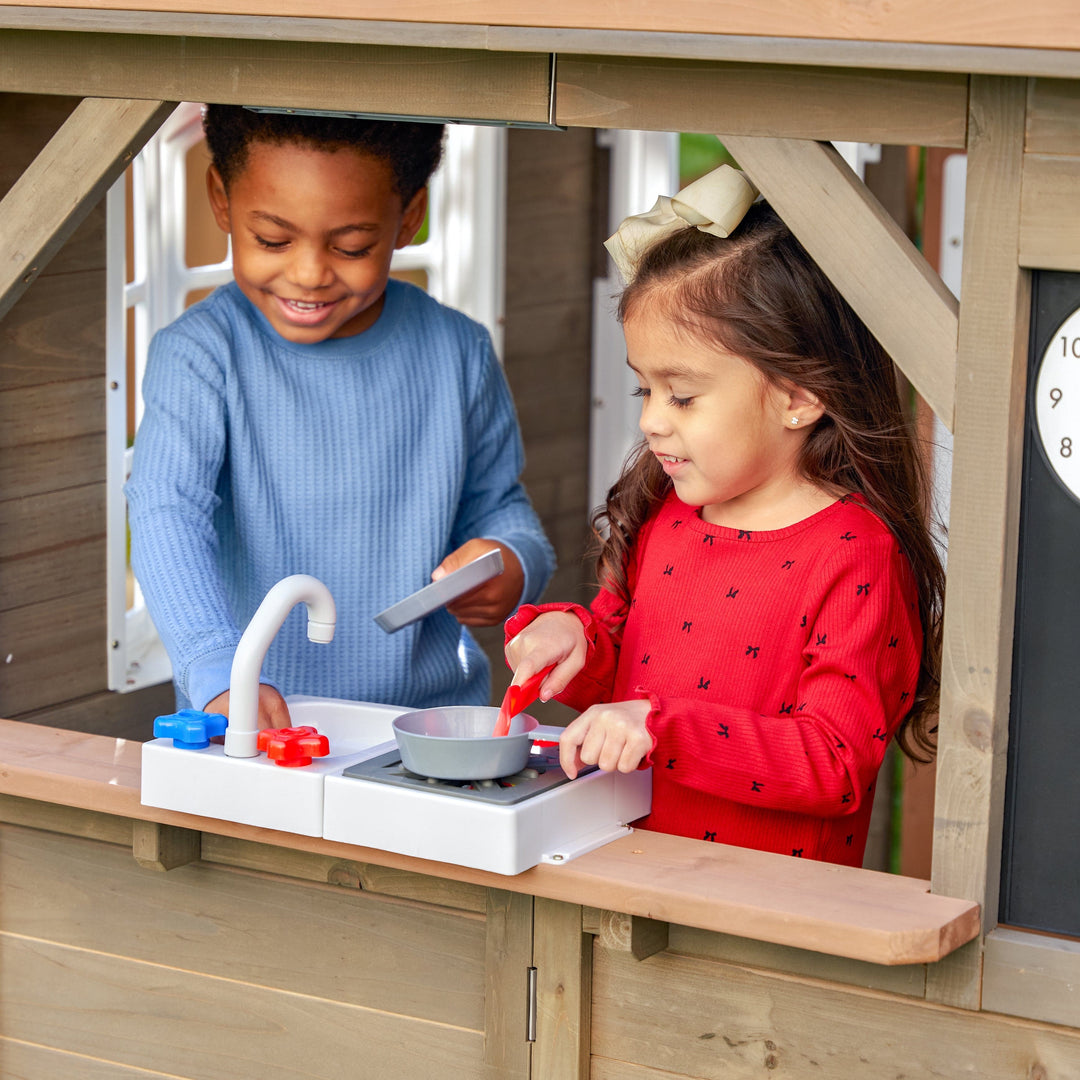 SwingsetPlus Greystone Outdoor Playhouse