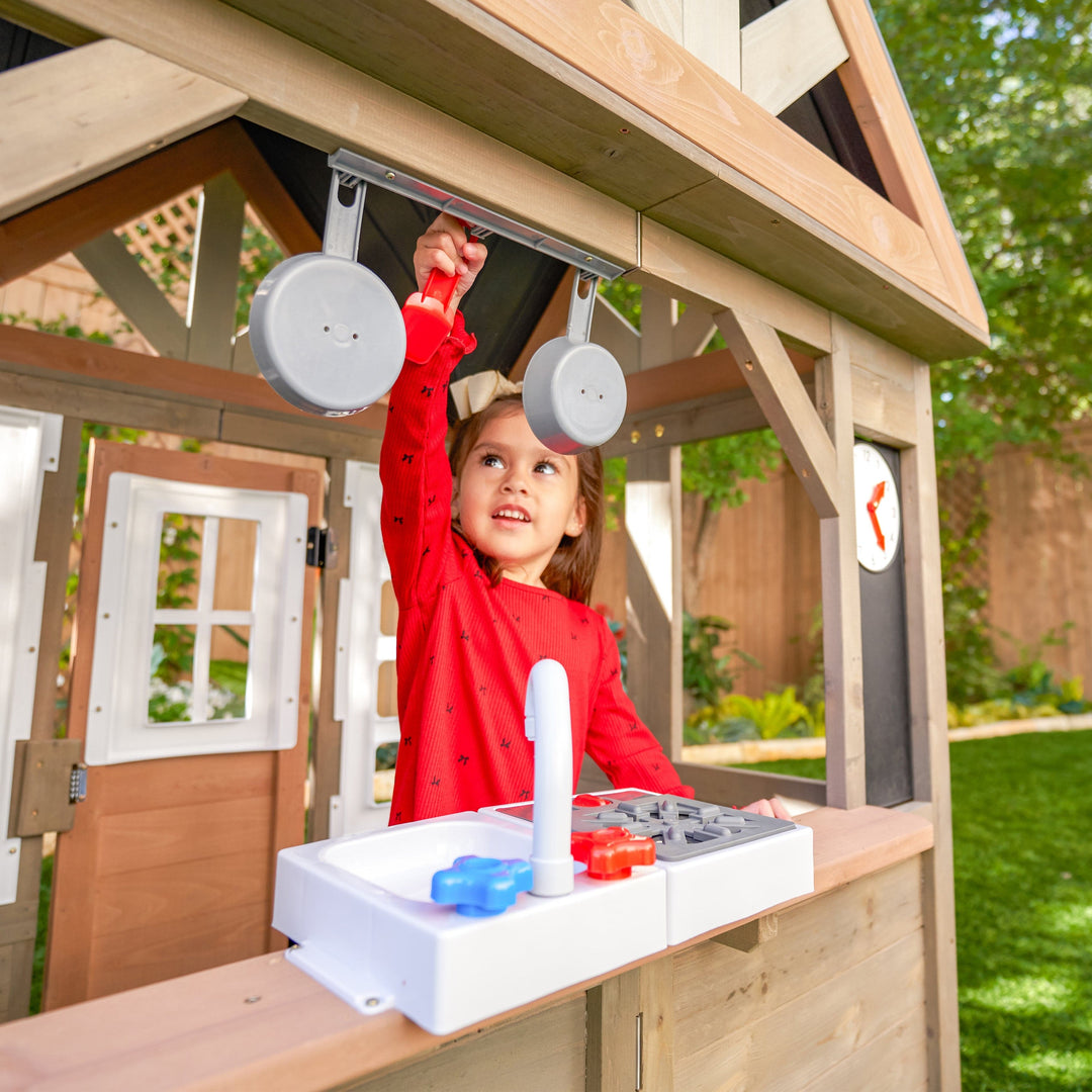 SwingsetPlus Greystone Outdoor Playhouse