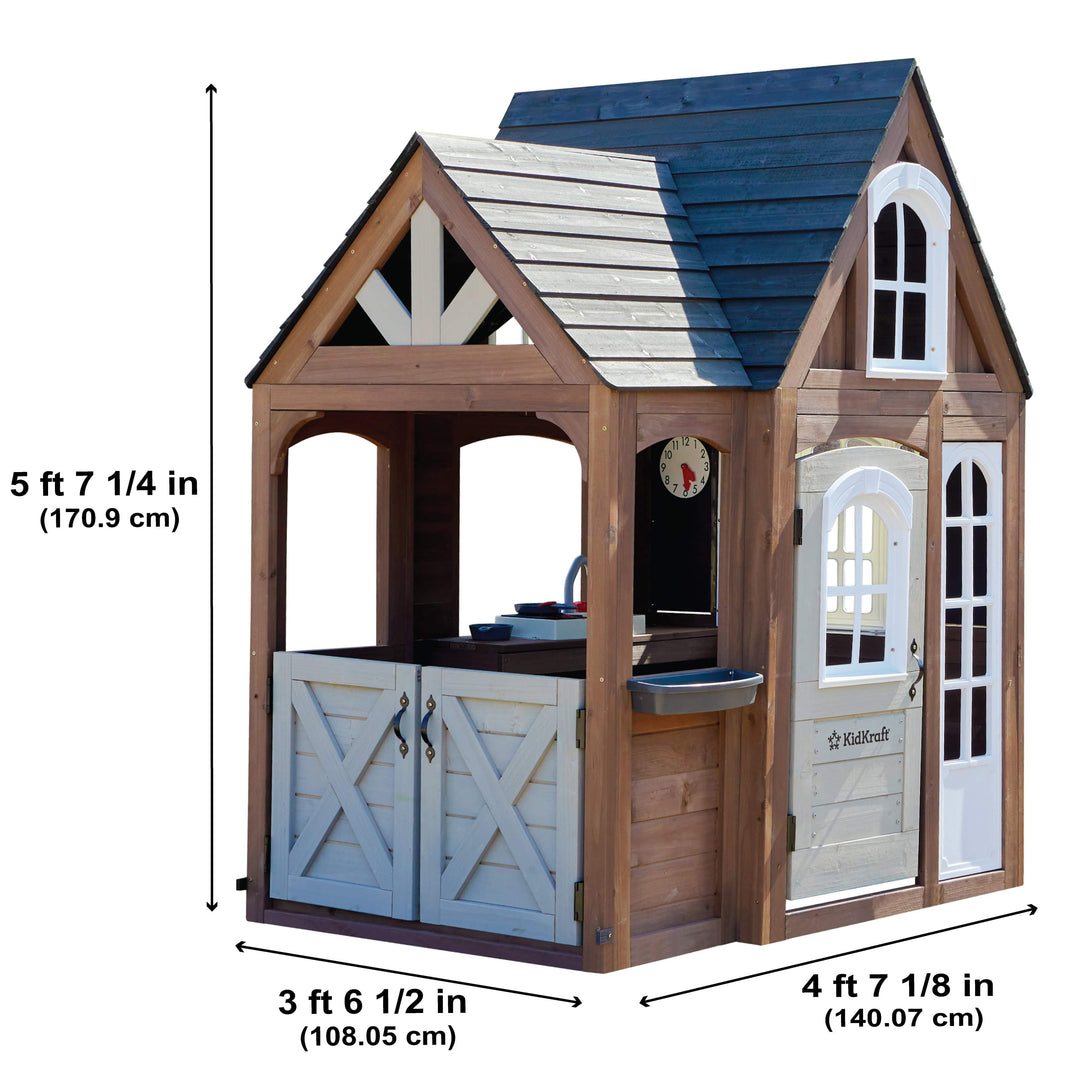 SwingsetPlus Timberwood Wooden Outdoor Playhouse