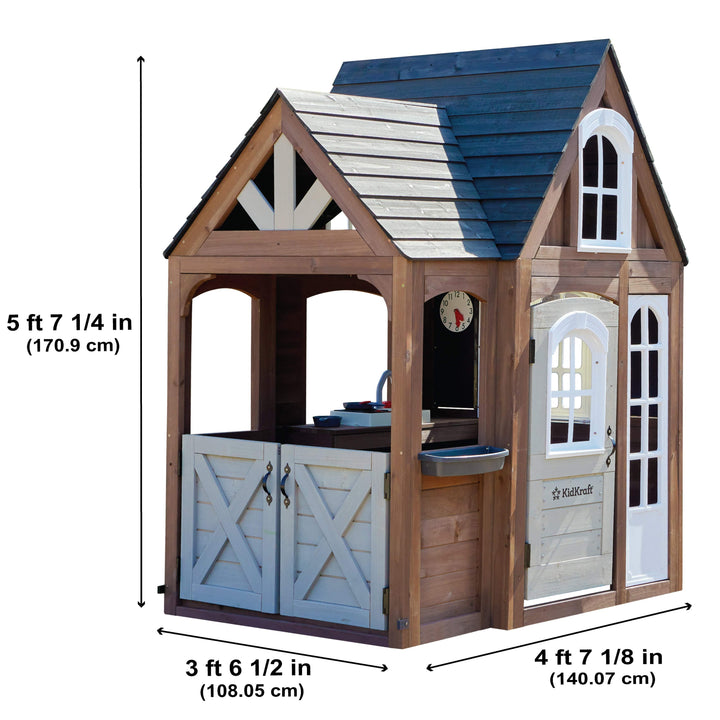 SwingsetPlus Timberwood Wooden Outdoor Playhouse
