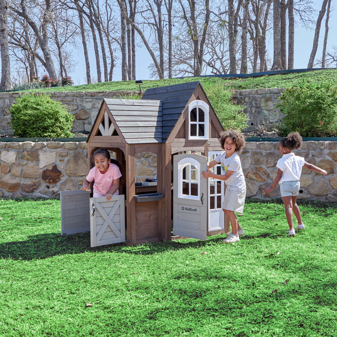 SwingsetPlus Timberwood Wooden Outdoor Playhouse