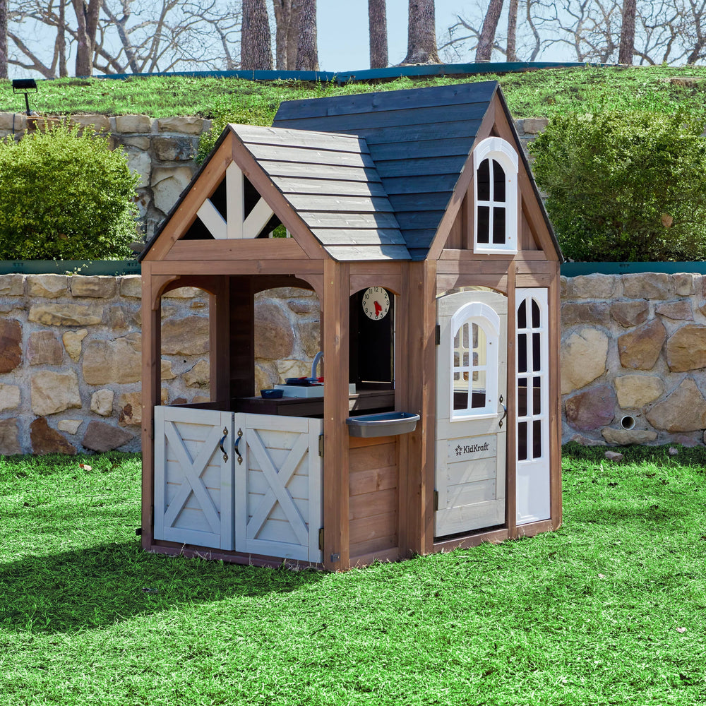 SwingsetPlus Timberwood Wooden Outdoor Playhouse
