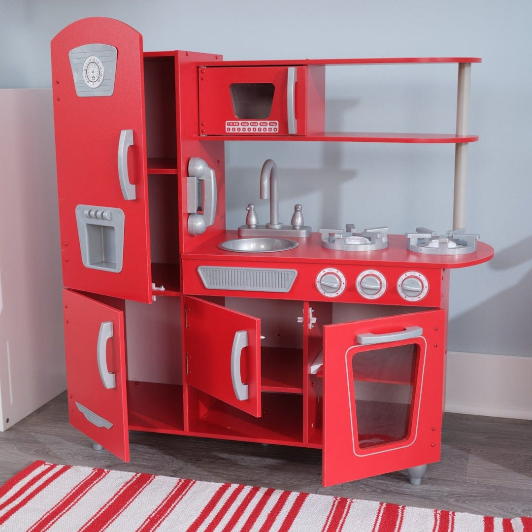 SwingsetPlus Vintage Play Kitchen - Red